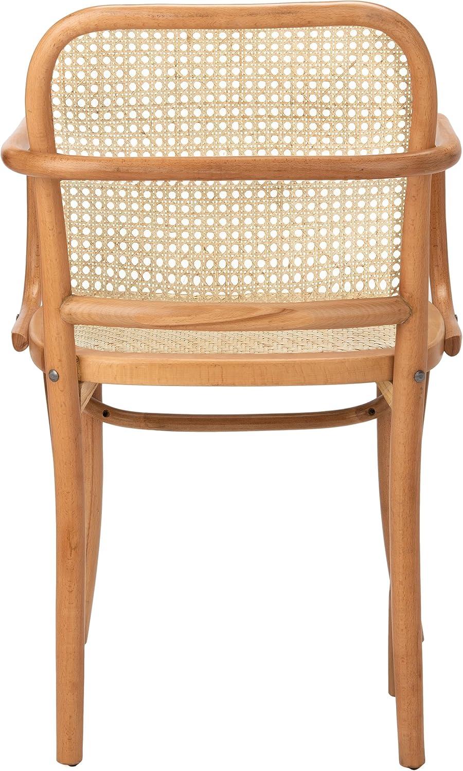 image:imageSafavieh Home Keiko White and Natural Cane Dining ChairNatural