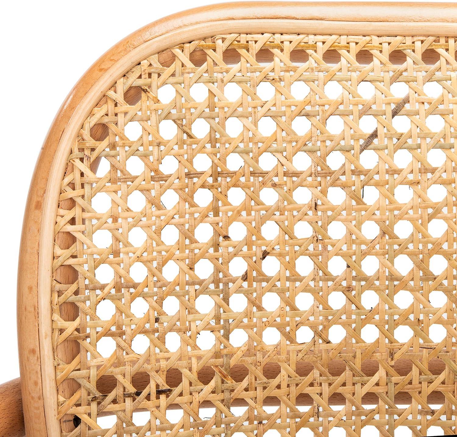 image:imageSafavieh Home Keiko White and Natural Cane Dining ChairNatural