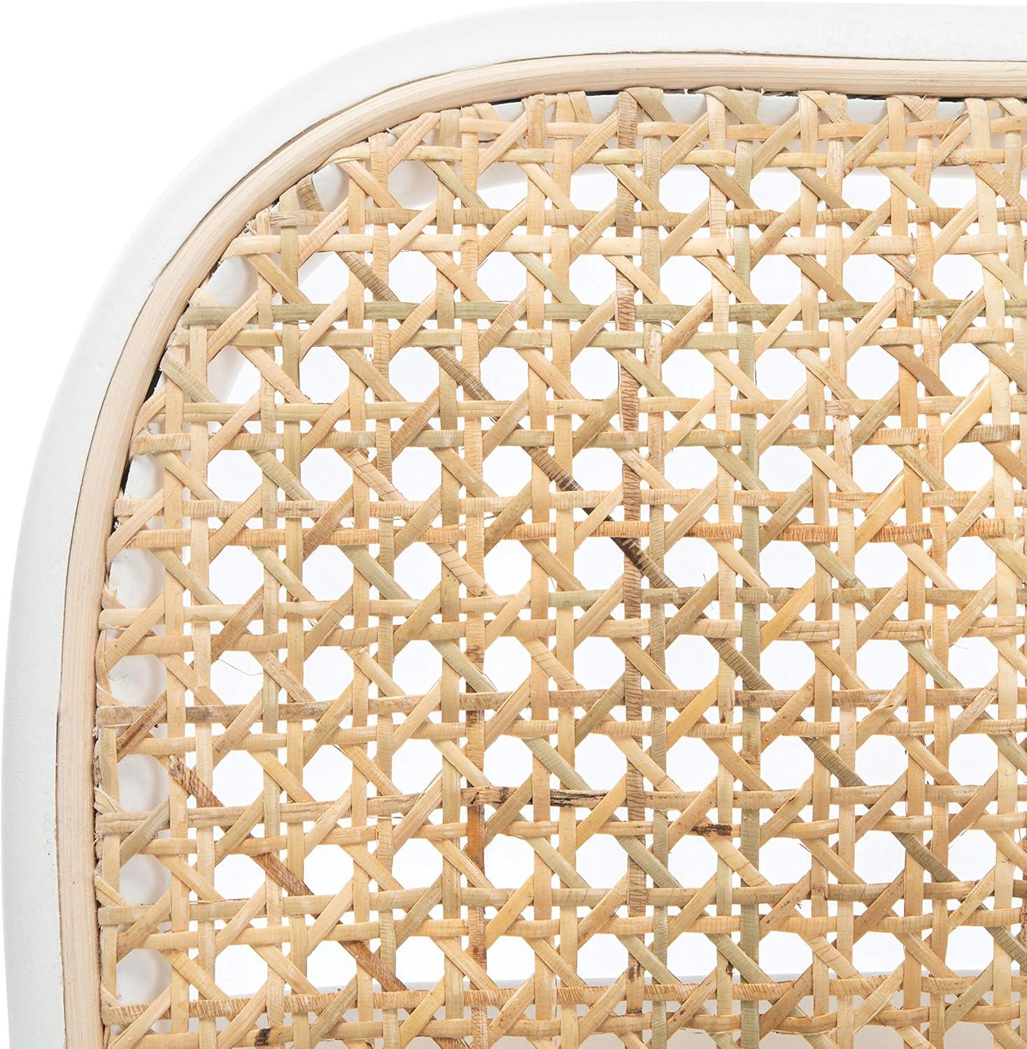 image:imageSafavieh Home Keiko White and Natural Cane Dining ChairWhite Natural