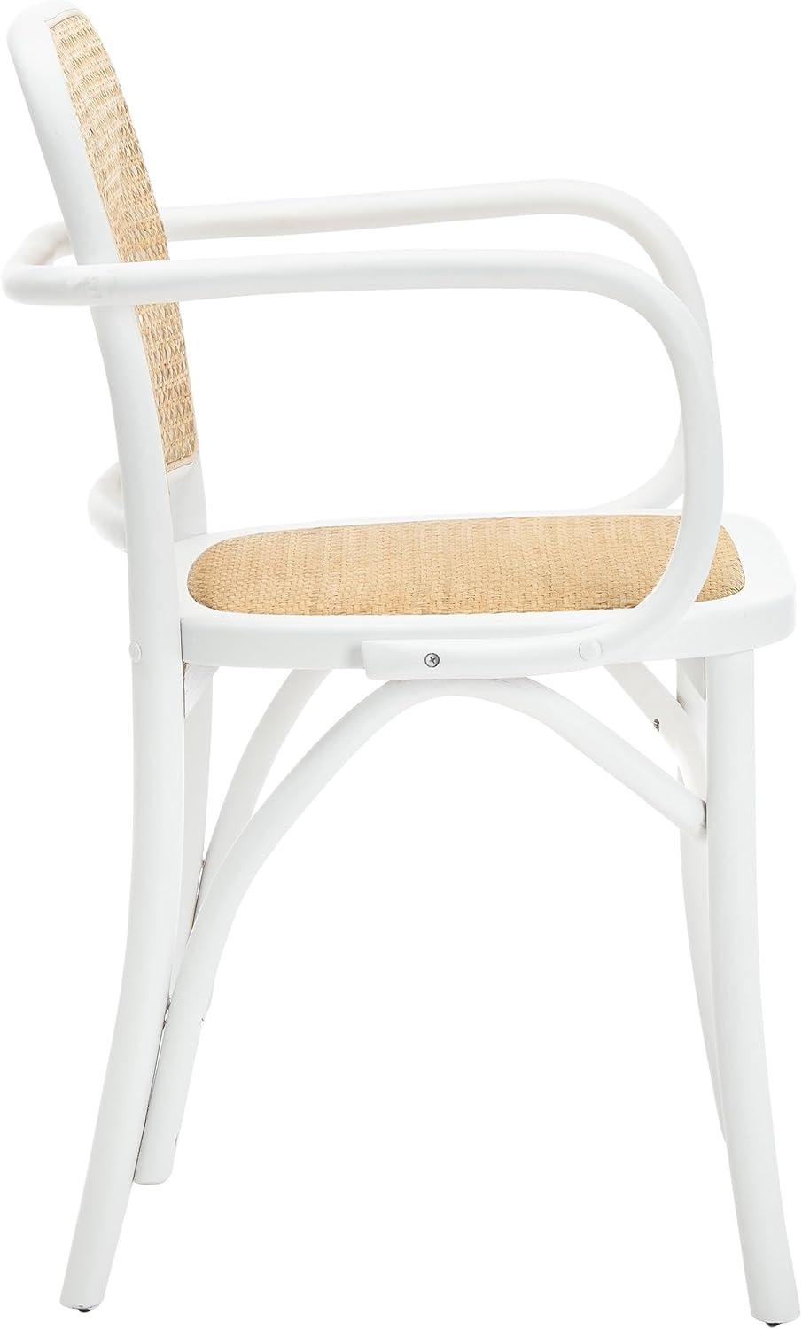 image:imageSafavieh Home Keiko White and Natural Cane Dining ChairWhite Natural