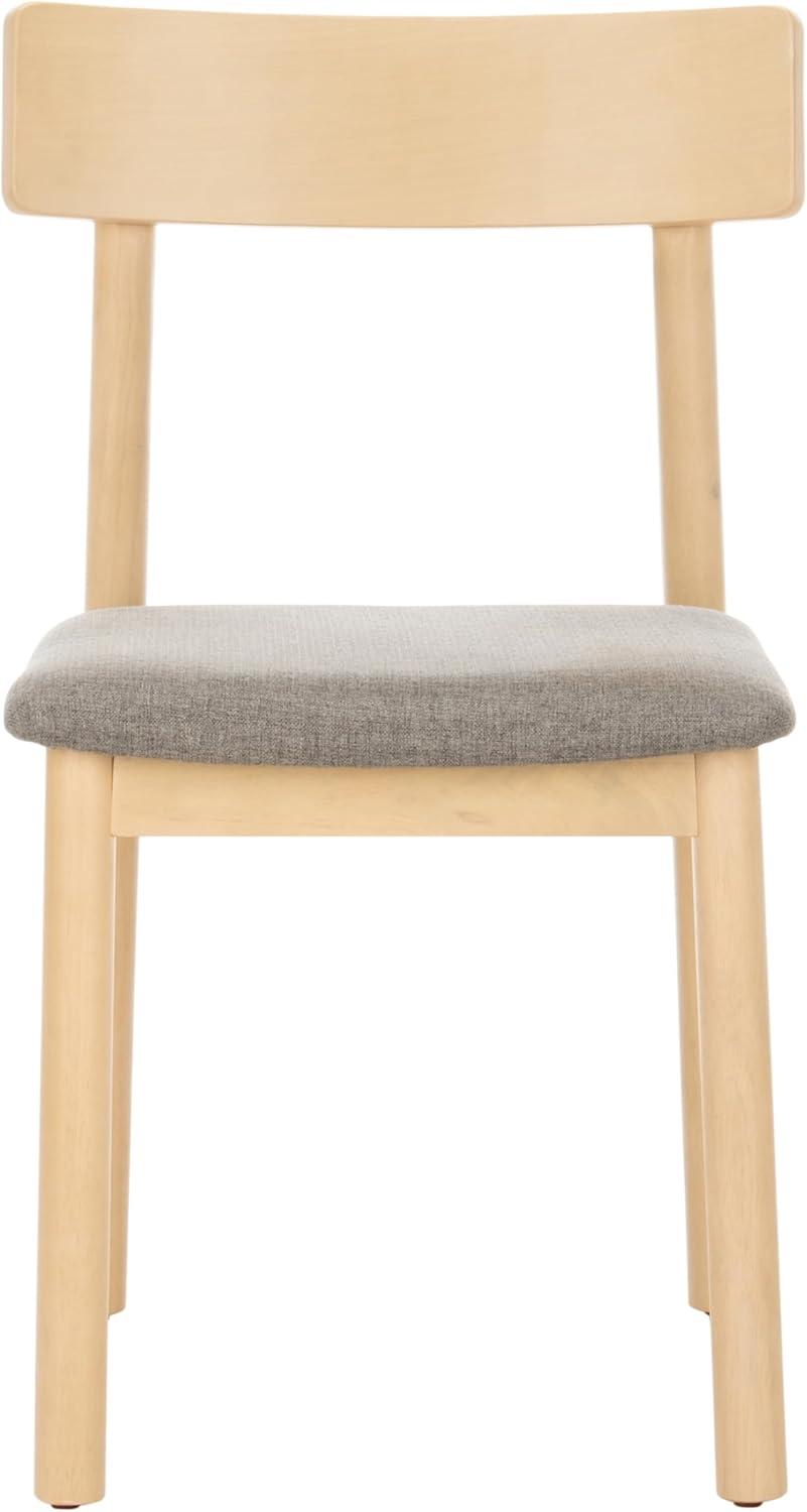 image:imageSafavieh Home Lizette Retro White Oak and Grey Cushion Dining Chair Set of 2