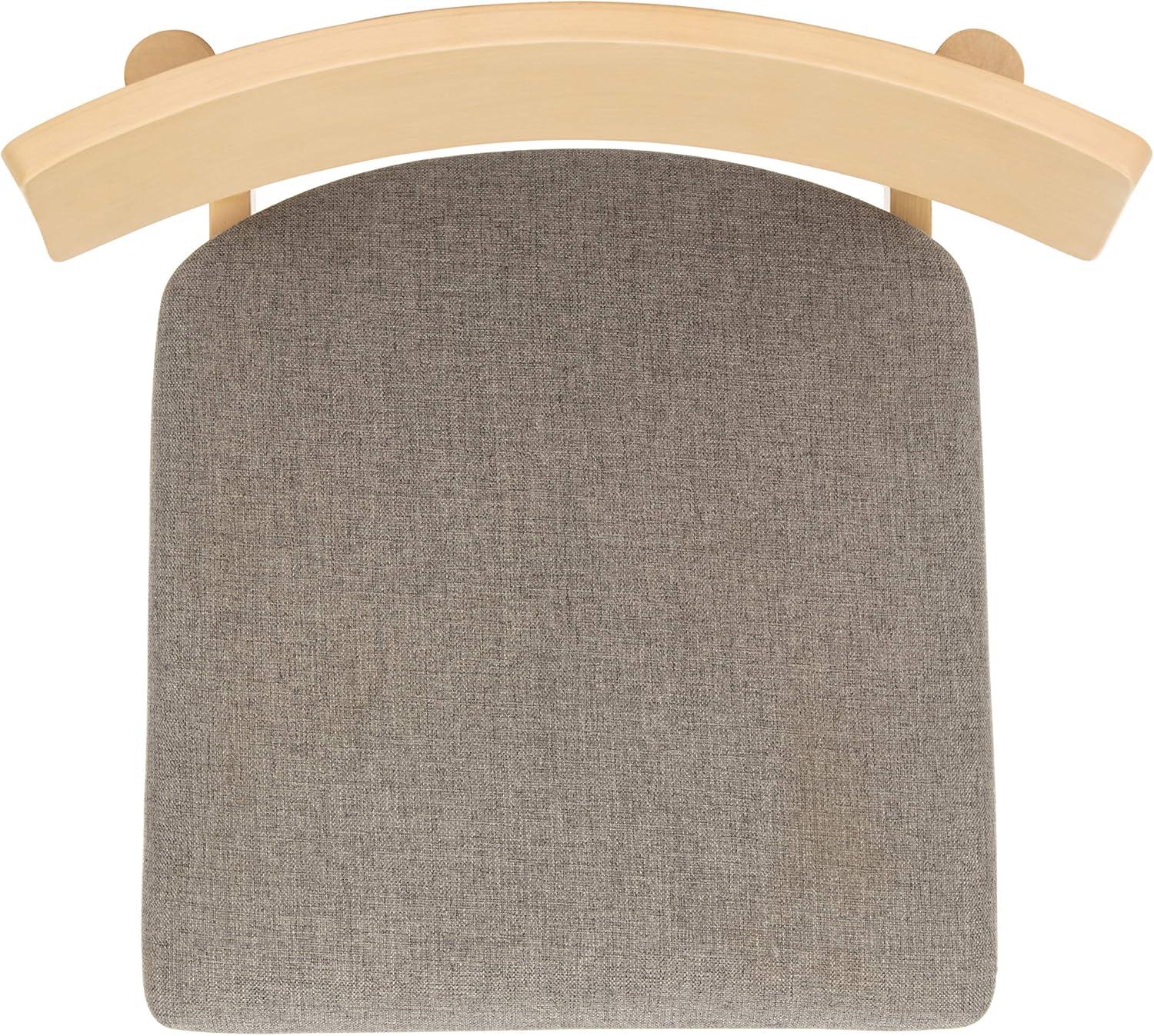 image:imageSafavieh Home Lizette Retro White Oak and Grey Cushion Dining Chair Set of 2