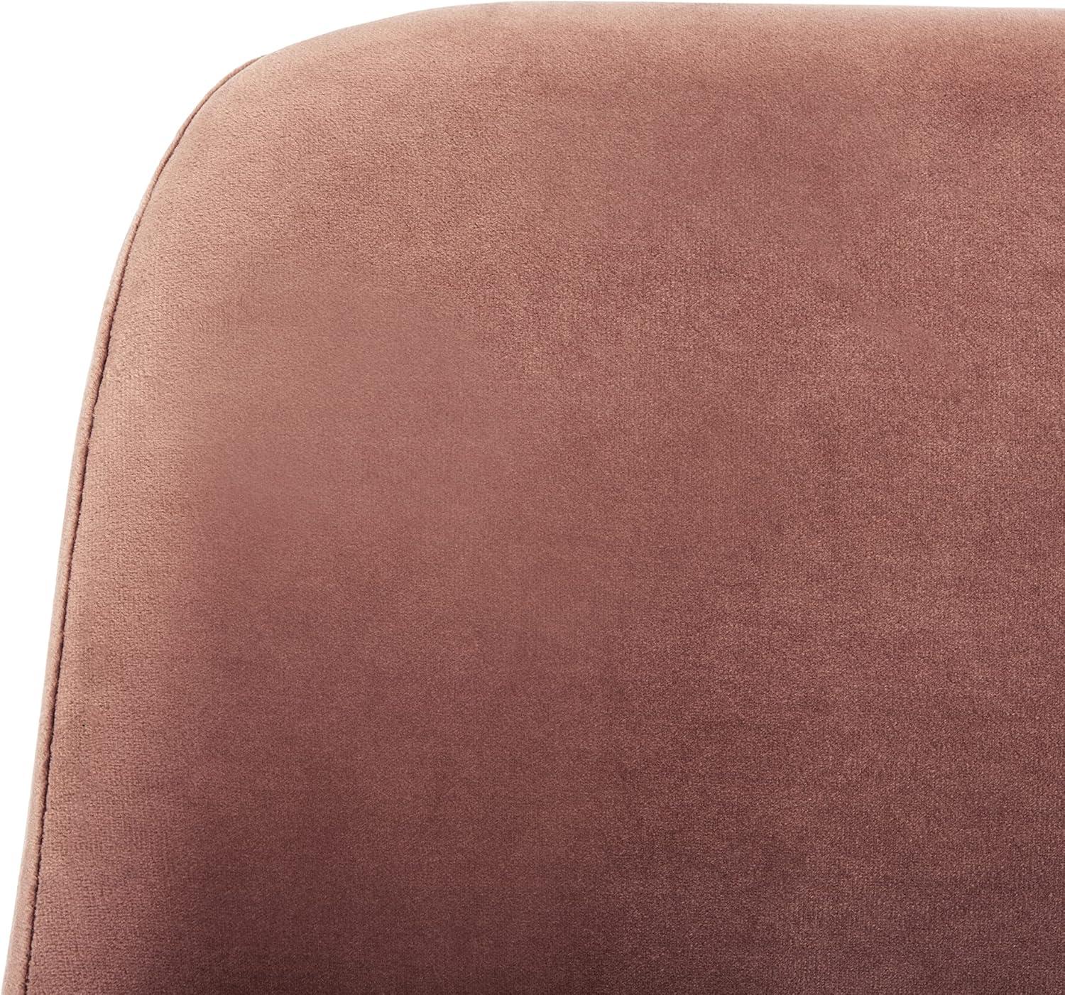 image:imageSafavieh Home Lulu MidCentury Dusty Rose Velvet and Gold Dining Chair Set of 2Dusty Rose Gold