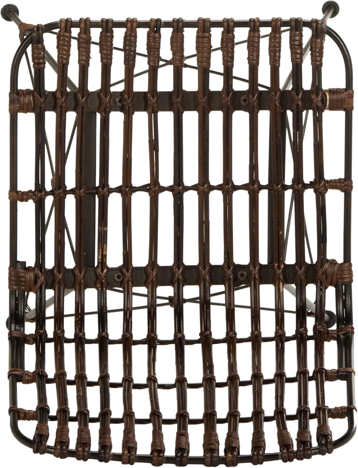 image:imageSafavieh Home Minerva Brown and Black Wicker Dining Chair Set of 2Brown Black