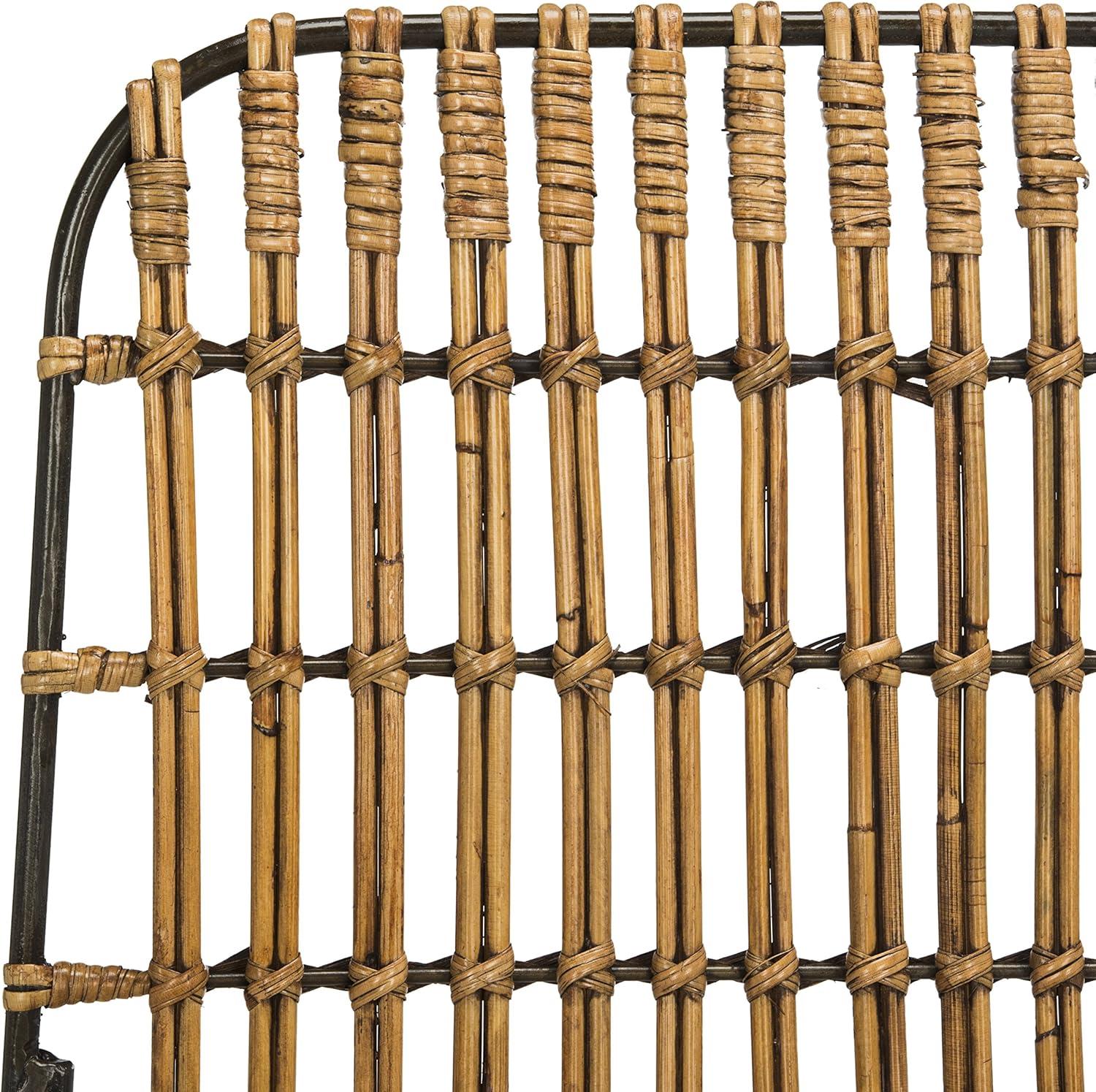 image:imageSafavieh Home Minerva Brown and Black Wicker Dining Chair Set of 2Natural Black
