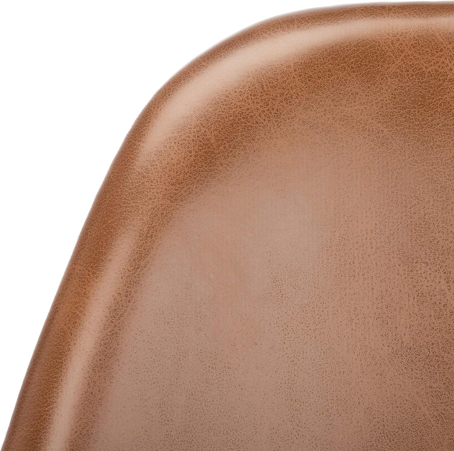 image:imageSafavieh Home Tanner MidCentury Olive Faux Leather and Black Dining Chair Set of 2Cognac Black