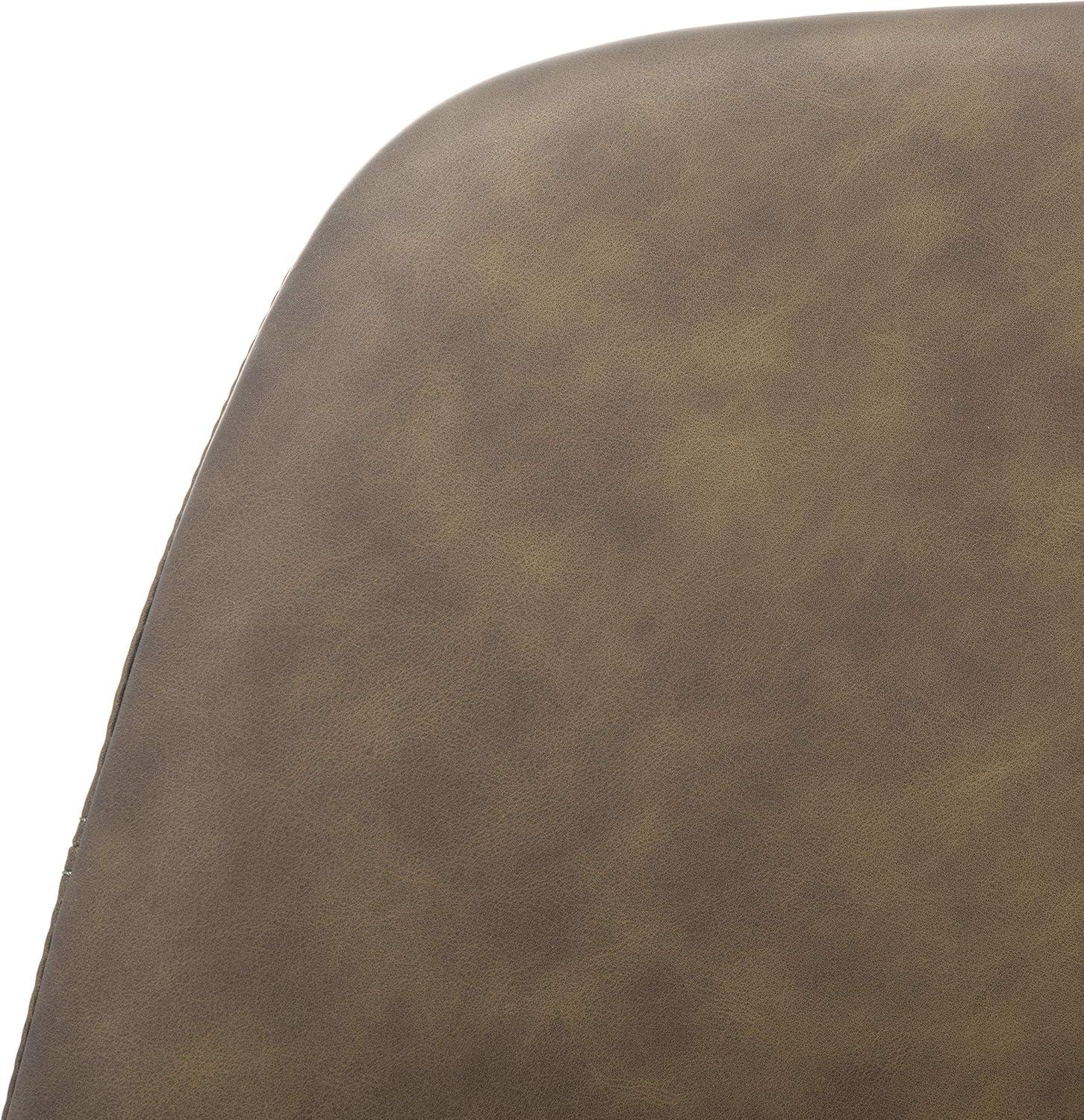 image:imageSafavieh Home Tanner MidCentury Olive Faux Leather and Black Dining Chair Set of 2Olive Black