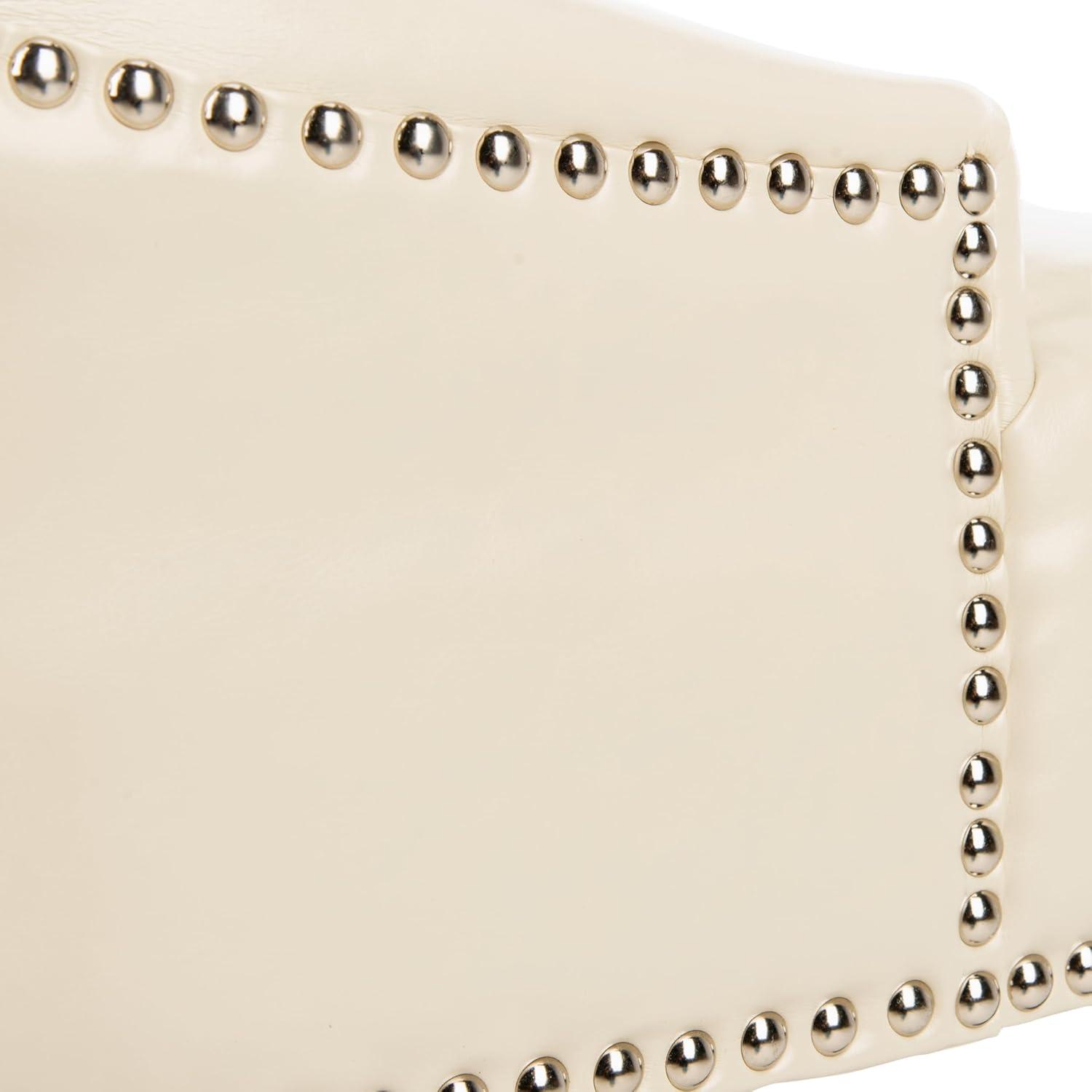 image:imageSafavieh Mercer Collection Christine Nailhead Dining Chair Set of 2Flat Cream