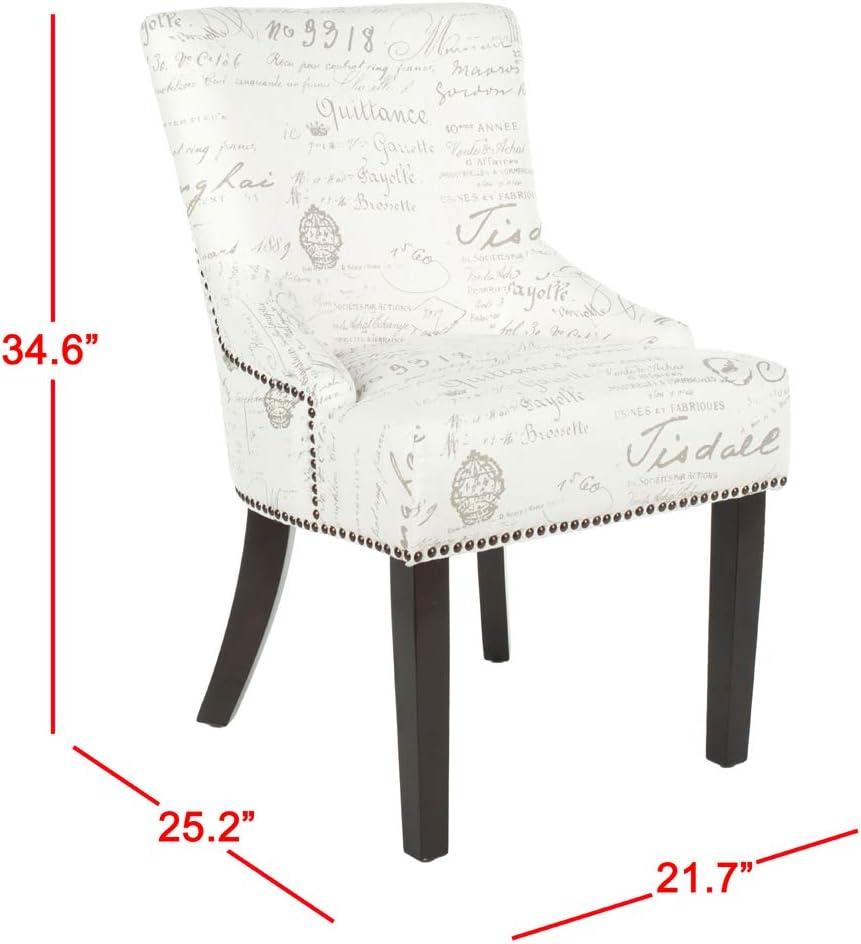 image:imageSafavieh Mercer Collection Christine Nailhead Dining Chair Set of 2White Grey