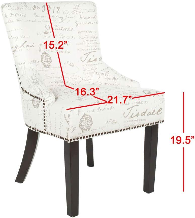 image:imageSafavieh Mercer Collection Christine Nailhead Dining Chair Set of 2White Grey