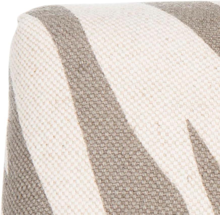 image:imageSafavieh Mercer Collection Eva and White Striped Dining Chair with Trim Nail Head GreyIvory Grey