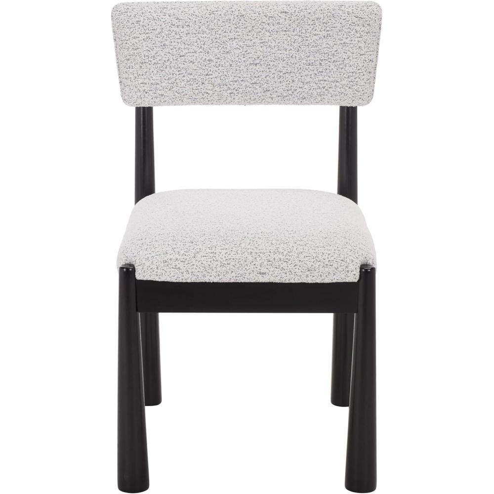 image:imageSAFAVIEH Home Collection Koki Black amp White Upholstered Dining Chair Padded Seat amp Back DCH9222CBlackWhite