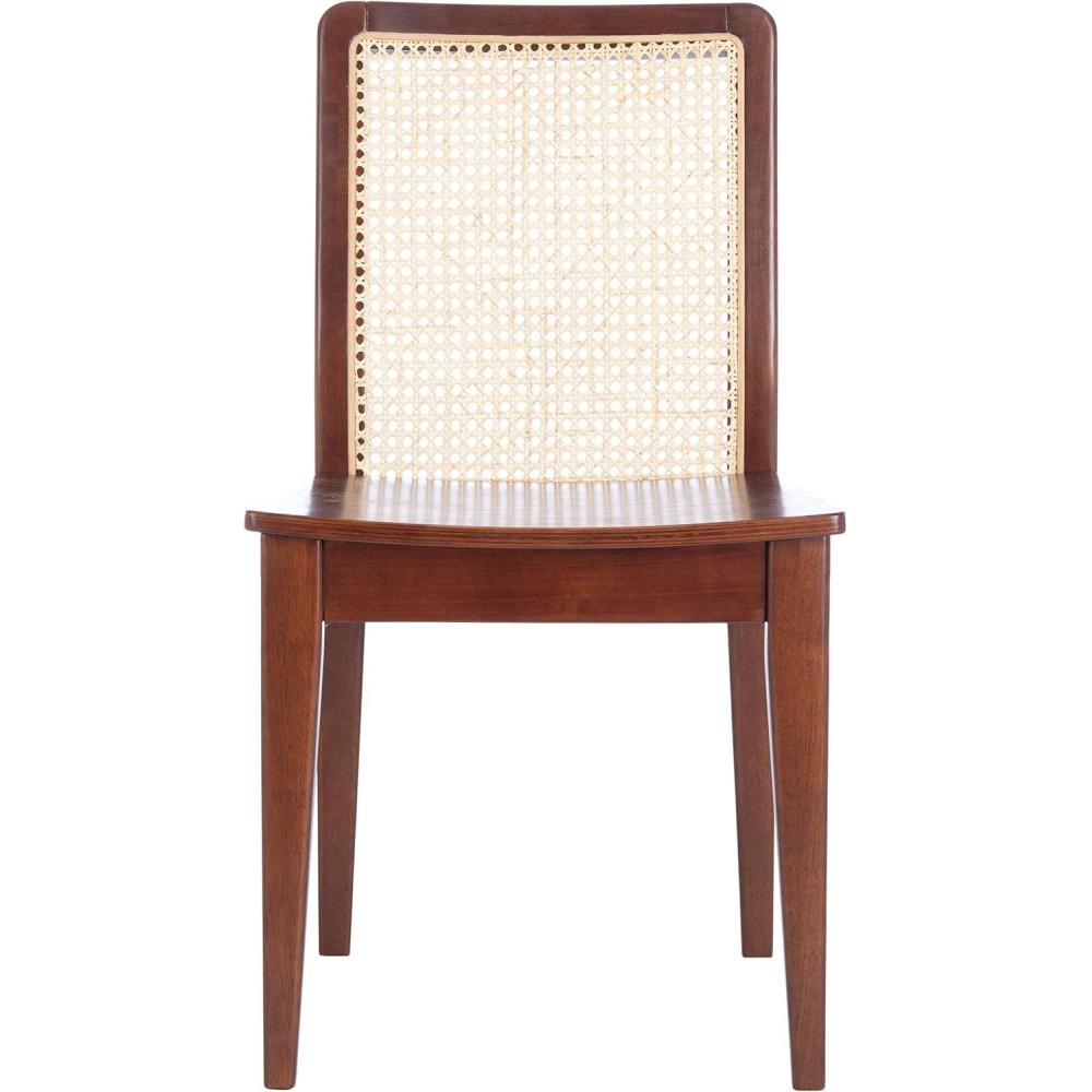 image:imageSAFAVIEH Home Collection Benicio Natural Rattan Dining Chair Set of 2 DCH1005DSET2Dark Brown Natural