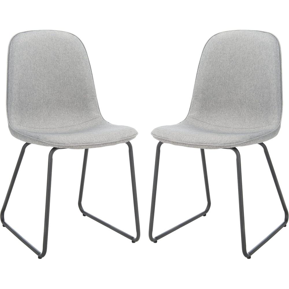 image:imageSAFAVIEH Home Collection Makalu GreyBlack Living Room Accent Dining Chair