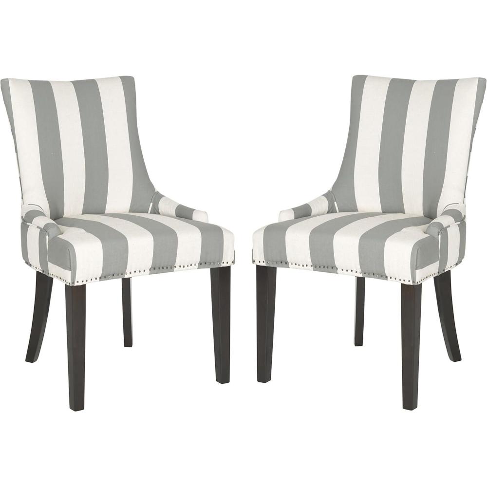 image:imageSAFAVIEH Mercer Collection Lester Dining ChairsGreyBone