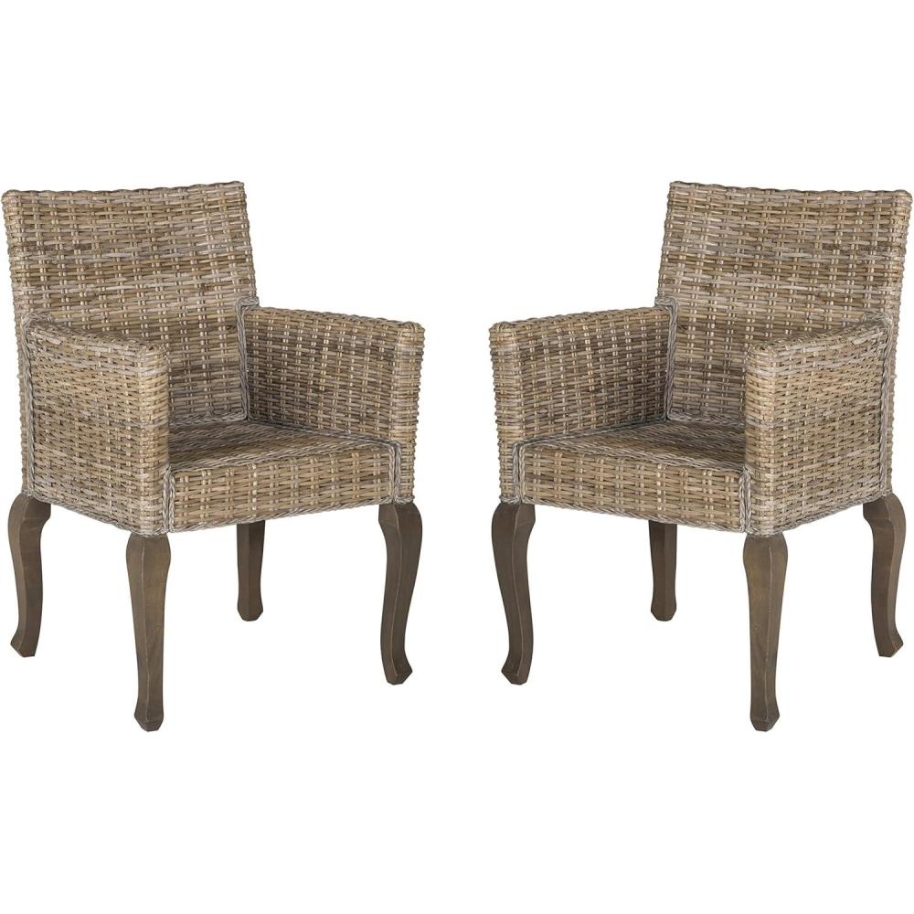 image:imageSafavieh Home Collection Armando Natural Wicker Dining ChairNatural