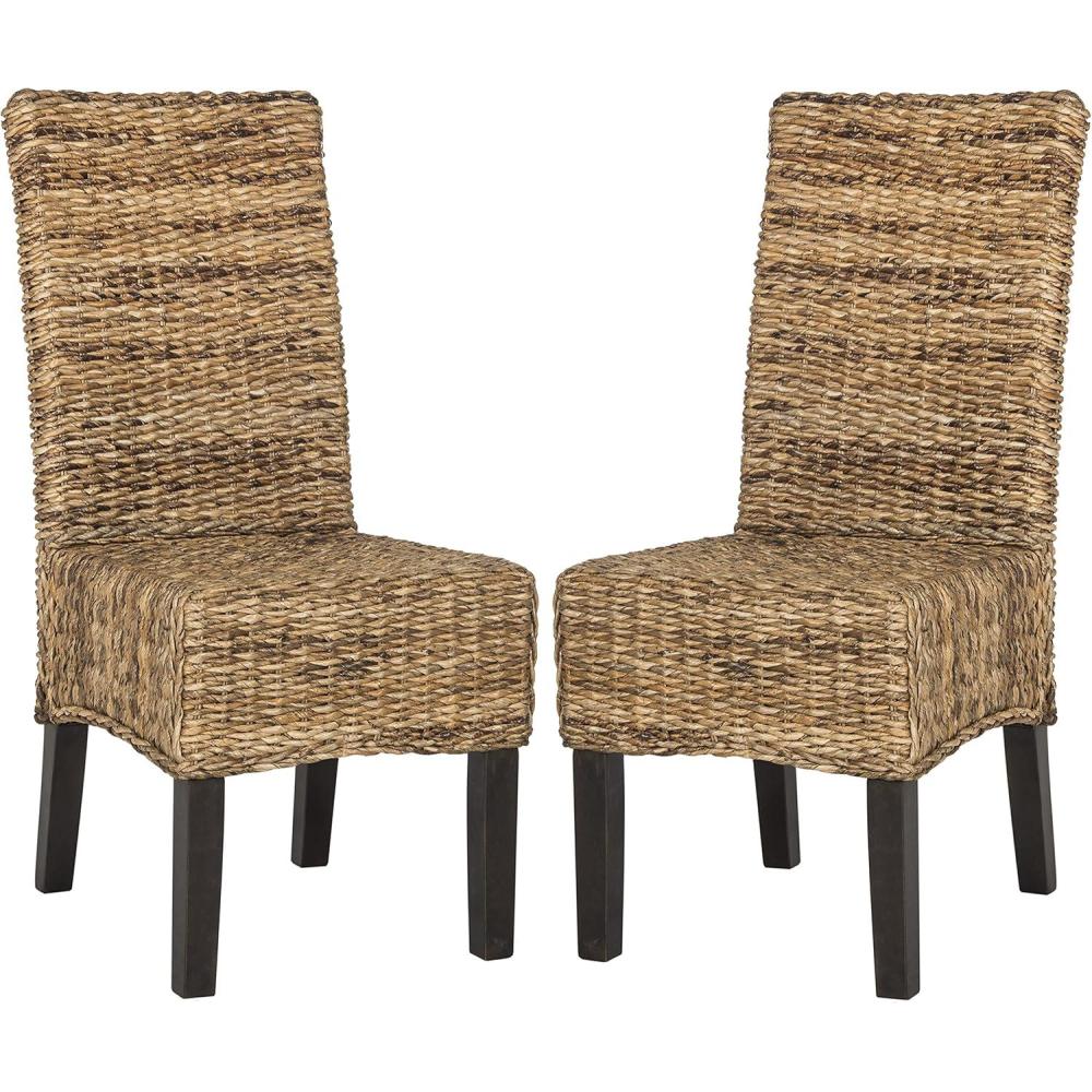 image:imageSafavieh Home Collection Avita Natural Wicker 18inch Dining ChairNatural