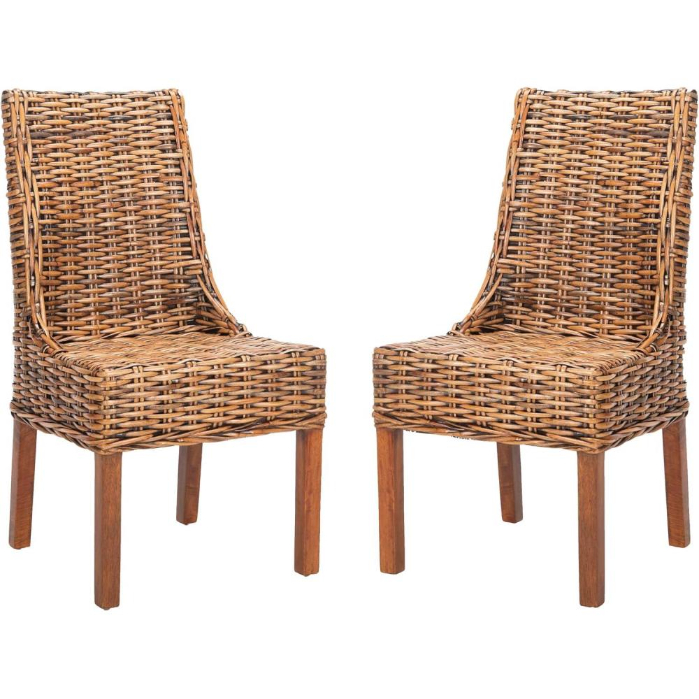 image:imageSafavieh Home Collection Suncoast Brown Dining ChairBrown