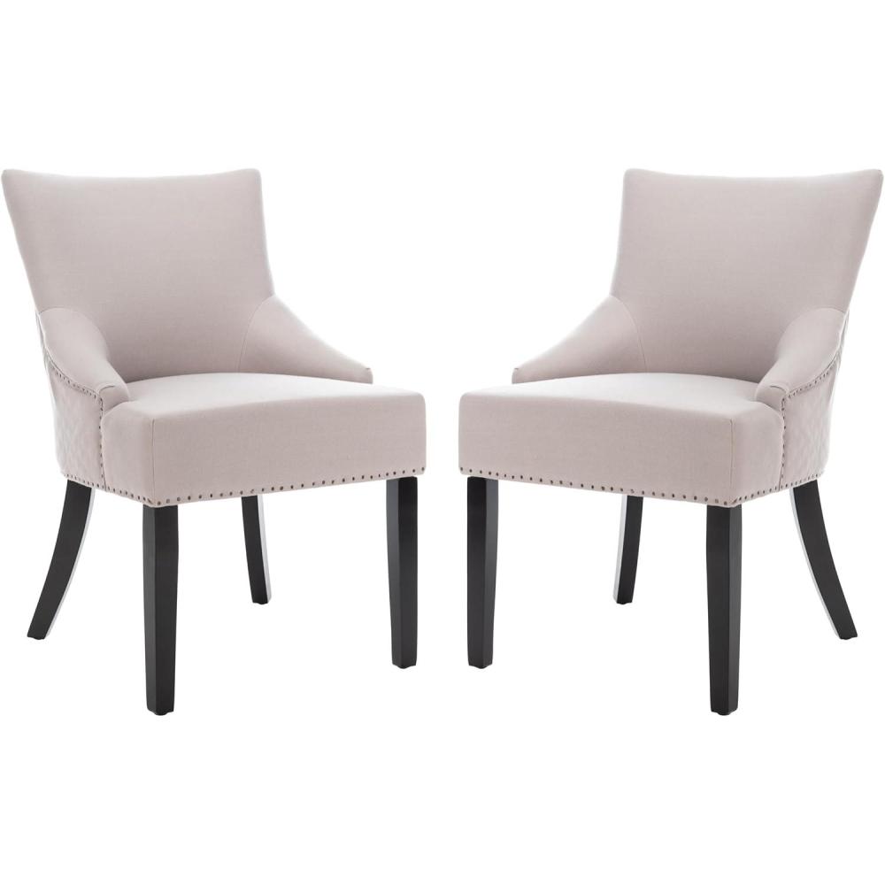 image:imageSafavieh Mercer Collection Christine Nailhead Dining Chair Set of 2Beige