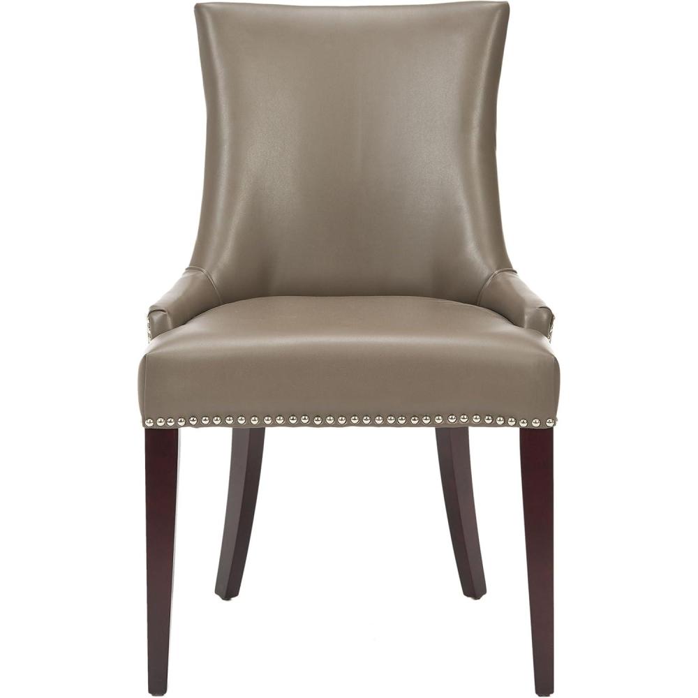 image:imageSafavieh Mercer Collection Eva and White Striped Dining Chair with Trim Nail Head GreyClay