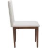 SAFAVIEH Couture Home Collection Milana Walnut Brown/Light Grey Linen Dining Chair (Set of 2) – Fully Assembled