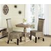 SAFAVIEH Home Collection – Ilya Brown Wicker Tall Back Dining Chair Set of 2 (SEA8017C-SET2)(Grey)