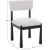 SAFAVIEH Home Collection – Koki Black & White Upholstered Dining Chair, Padded Seat & Back (DCH9222C)(Black/White)