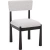 SAFAVIEH Home Collection – Koki Black & White Upholstered Dining Chair, Padded Seat & Back (DCH9222C)(Black/White)