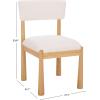 SAFAVIEH Home Collection – Koki Black & White Upholstered Dining Chair, Padded Seat & Back (DCH9222C)(Natural/White)