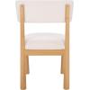 SAFAVIEH Home Collection – Koki Black & White Upholstered Dining Chair, Padded Seat & Back (DCH9222C)(Natural/White)
