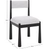 SAFAVIEH Home Collection – Makiko Natural & White Upholstered Dining Chair, Padded Seat & Back (DCH9221A)(Black/White)