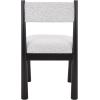 SAFAVIEH Home Collection – Makiko Natural & White Upholstered Dining Chair, Padded Seat & Back (DCH9221A)(Black/White)