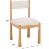 SAFAVIEH Home Collection – Makiko Natural & White Upholstered Dining Chair, Padded Seat & Back (DCH9221A)(Natural/White)