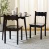 SAFAVIEH Home Collection – Nolly Black Scallop Solid Wood Dining Chair Set of 2, Country Cottage Farmhouse Design (DCH9219B-SET2)(Black)