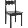 SAFAVIEH Home Collection – Nolly Black Scallop Solid Wood Dining Chair Set of 2, Country Cottage Farmhouse Design (DCH9219B-SET2)(Black)