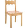 SAFAVIEH Home Collection – Nolly Black Scallop Solid Wood Dining Chair Set of 2, Country Cottage Farmhouse Design (DCH9219B-SET2)(Natural)