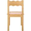 SAFAVIEH Home Collection – Nolly Black Scallop Solid Wood Dining Chair Set of 2, Country Cottage Farmhouse Design (DCH9219B-SET2)(Natural)