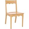 SAFAVIEH Home Collection – Rosetty Natural Scallop Solid Wood Dining Chair Set of 2, Country Cottage Farmhouse Design (DCH9220A-SET2)(Natural)