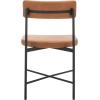 SAFAVIEH Home Collection Archer Grey Faux Leather/Black Dining Chair (Set of 2) – Fully Assembled(Cognac / Black)