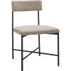 SAFAVIEH Home Collection Archer Grey Faux Leather/Black Dining Chair (Set of 2) – Fully Assembled(Light Grey / Black)
