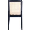 SAFAVIEH Home Collection Benicio Natural Rattan Dining Chair (Set of 2) DCH1005D-SET2(Black / Natural)