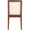 SAFAVIEH Home Collection Benicio Natural Rattan Dining Chair (Set of 2) DCH1005D-SET2(Dark Brown / Natural)