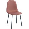 SAFAVIEH Home Collection Blaire Modern Pink/Dark Grey Living Room Accent Dining Chair DCH2001C-SET2(Pink / Dark Grey)