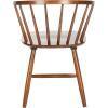 SAFAVIEH Home Collection Ceres Farmhouse Walnut Brown Spindle Back Living Room Accent Dining Chair(Walnut)