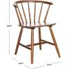 SAFAVIEH Home Collection Ceres Farmhouse Walnut Brown Spindle Back Living Room Accent Dining Chair(Walnut)