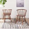 SAFAVIEH Home Collection Ceres Farmhouse Walnut Brown Spindle Back Living Room Accent Dining Chair(Walnut)