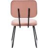 SAFAVIEH Home Collection Chavelle Modern Velvet Side Chair (Set of 2) ACH6205A-SET2, Malachite Green/Black(Dusty Rose / Black)