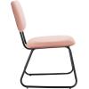 SAFAVIEH Home Collection Chavelle Modern Velvet Side Chair (Set of 2) ACH6205A-SET2, Malachite Green/Black(Dusty Rose / Black)