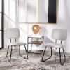 SAFAVIEH Home Collection Chavelle Modern Velvet Side Chair (Set of 2) ACH6205A-SET2, Malachite Green/Black(Grey / Black – Velvet)