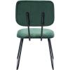 SAFAVIEH Home Collection Chavelle Modern Velvet Side Chair (Set of 2) ACH6205A-SET2, Malachite Green/Black(Malachite Green / Black)